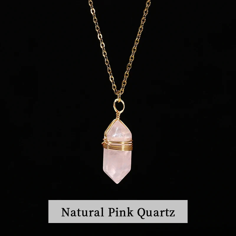 JD GEMS Hexagonal Crystal Necklace