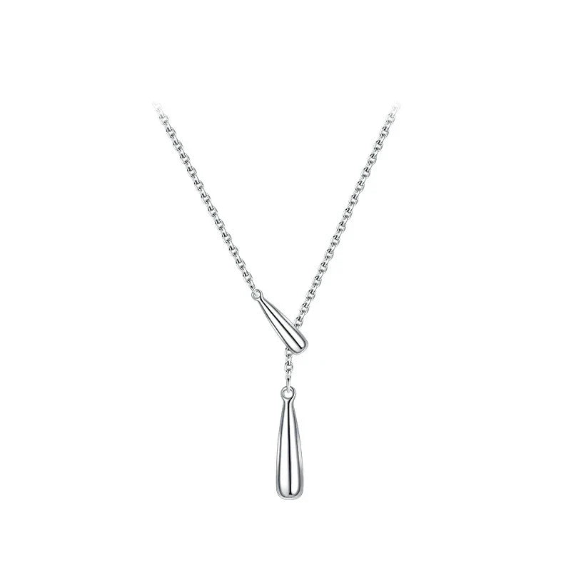 Silver Water Drop Luxury Necklace