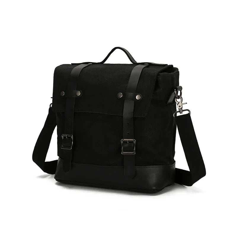 Vintage Canvas Leather Motorcycle Tool Bag
