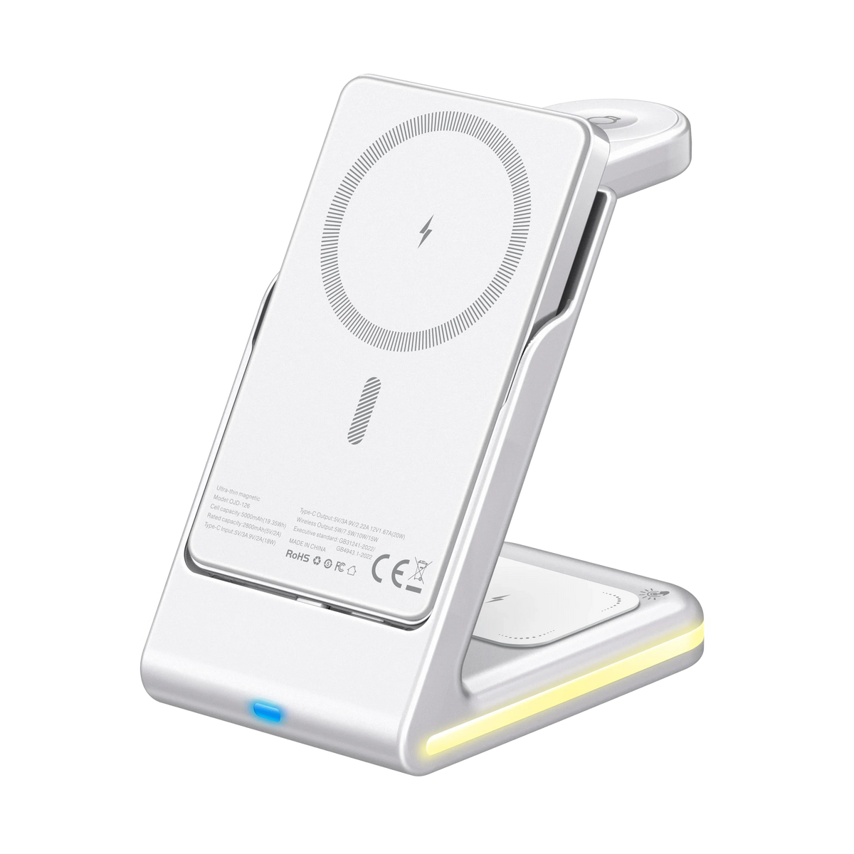 3 in 1 Magnetic Wireless Power Bank with Stand Detachable Portable Charger