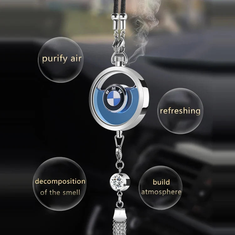 Car Pendant Liquid Perfume Car logo with Drill Car air Freshener