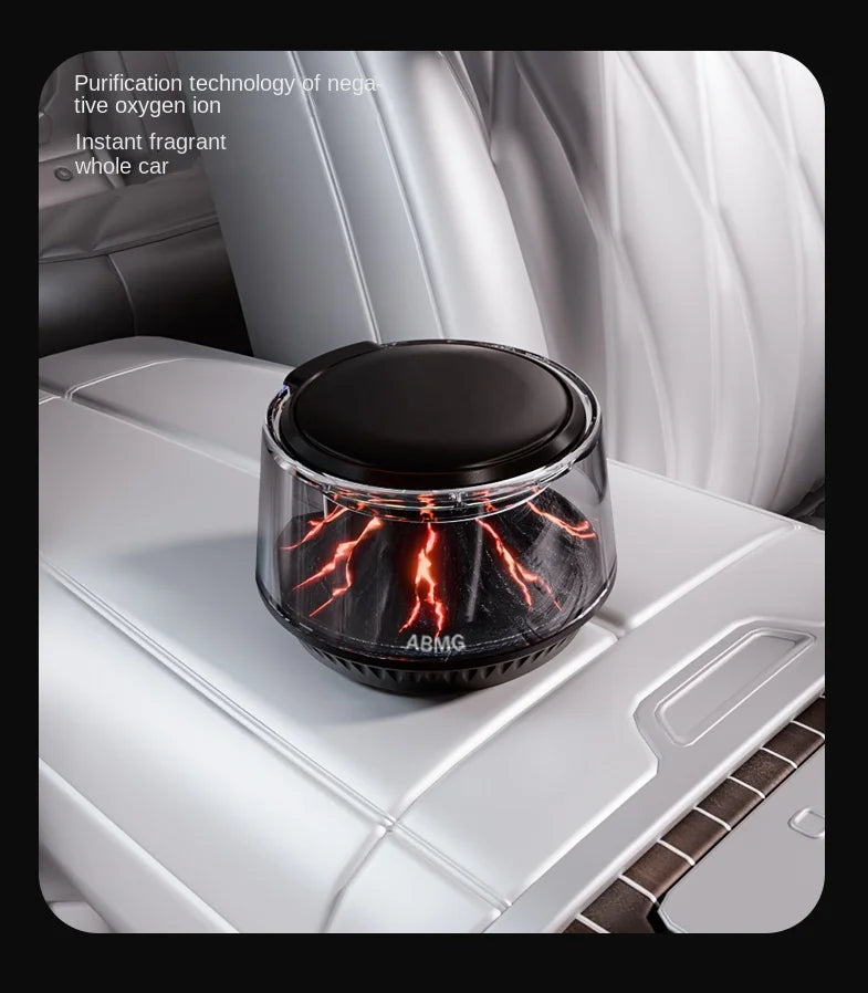 High-End Car Aromatherapy Diffuser Volcano Iceberg View Cloud Fog