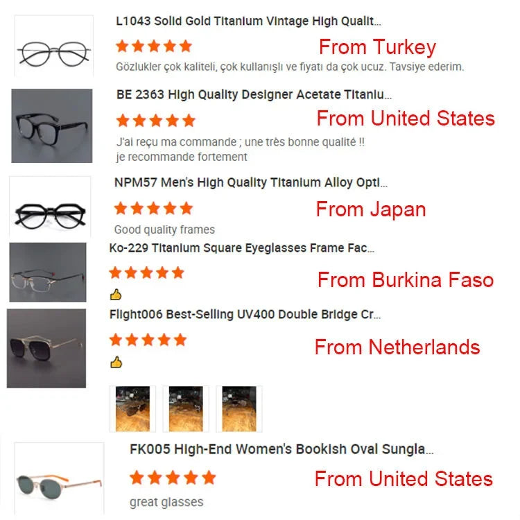 180° Flip-Up Titanium Eyeglass Frame for Reading