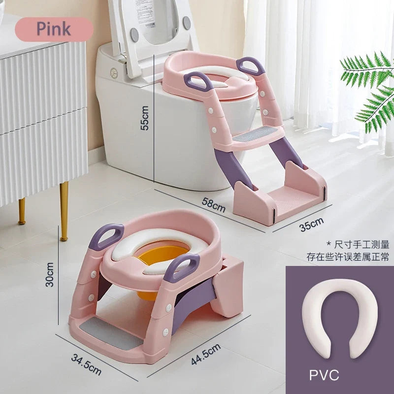 Hot Sale Baby Products Plastic Baby Auxiliary Toilet Ladder Baby