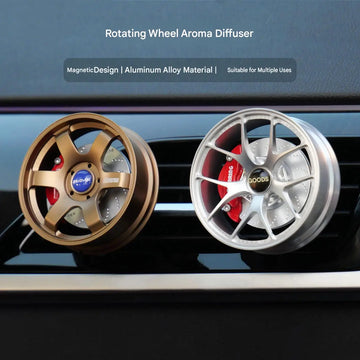 TE37 RID LM Aluminum Alloy Model of Wheel Hub Car Air Outlet Aromatherapy Fingertip Gyro Decoration Wheel Hub Can Rotate