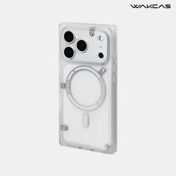 Matte Semi-Transparent Magnetic Square Case for iPhone